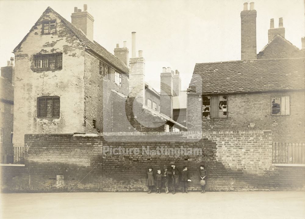 Rear of Leg of Mutton Yard, Millstone Lane, Nottingham, 1910