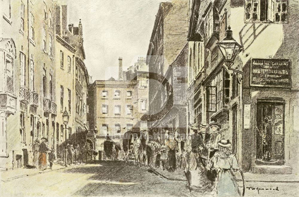 Middle Pavement, Nottingham, 1900