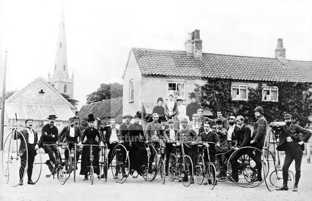 Nottingham Bicycle Club, Bottesford, Leicestershire, early 1900s?