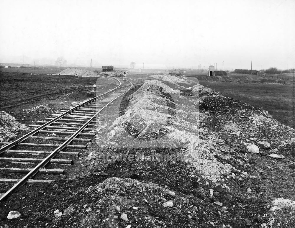 Development of Western Boulevard (ring road), Nottingham, 1931