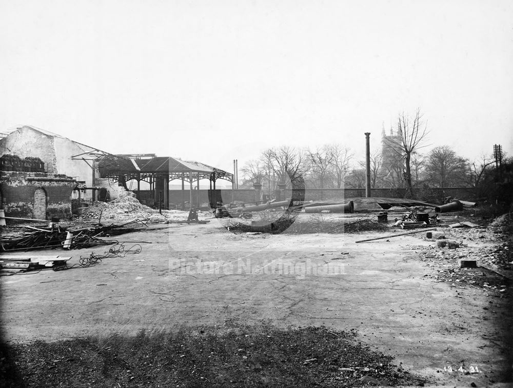 Development of Western Boulevard (ring road), Whitemoor, Nottingham, 1931