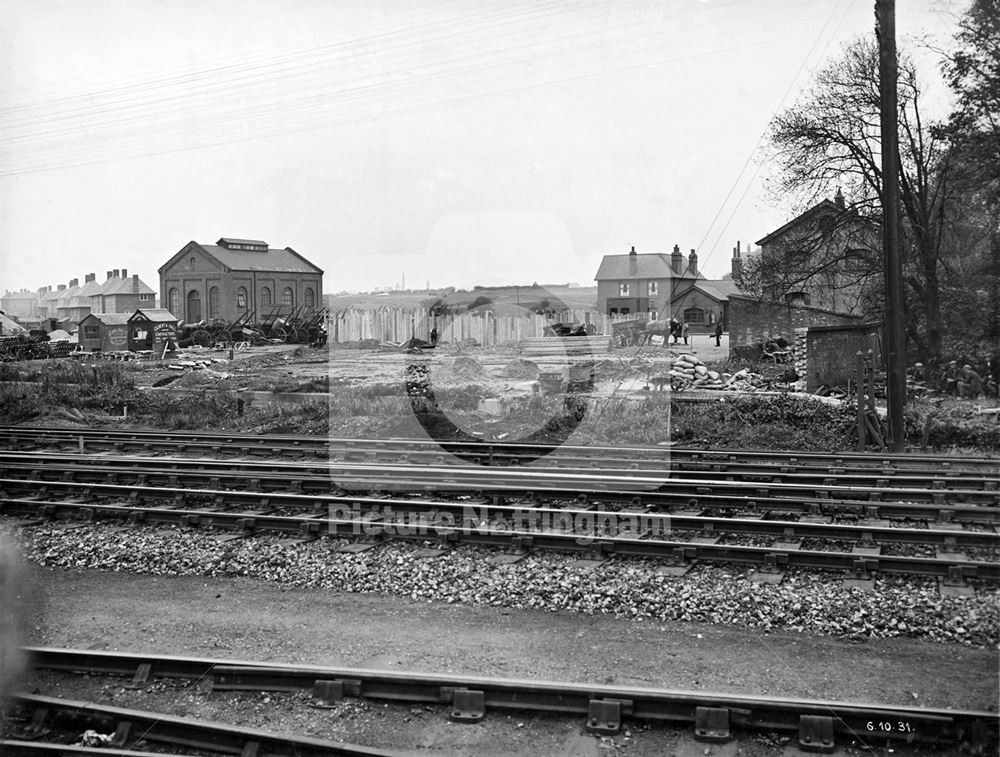 Development of Western Boulevard (ring road), Whitemoor, Nottingham, 1931