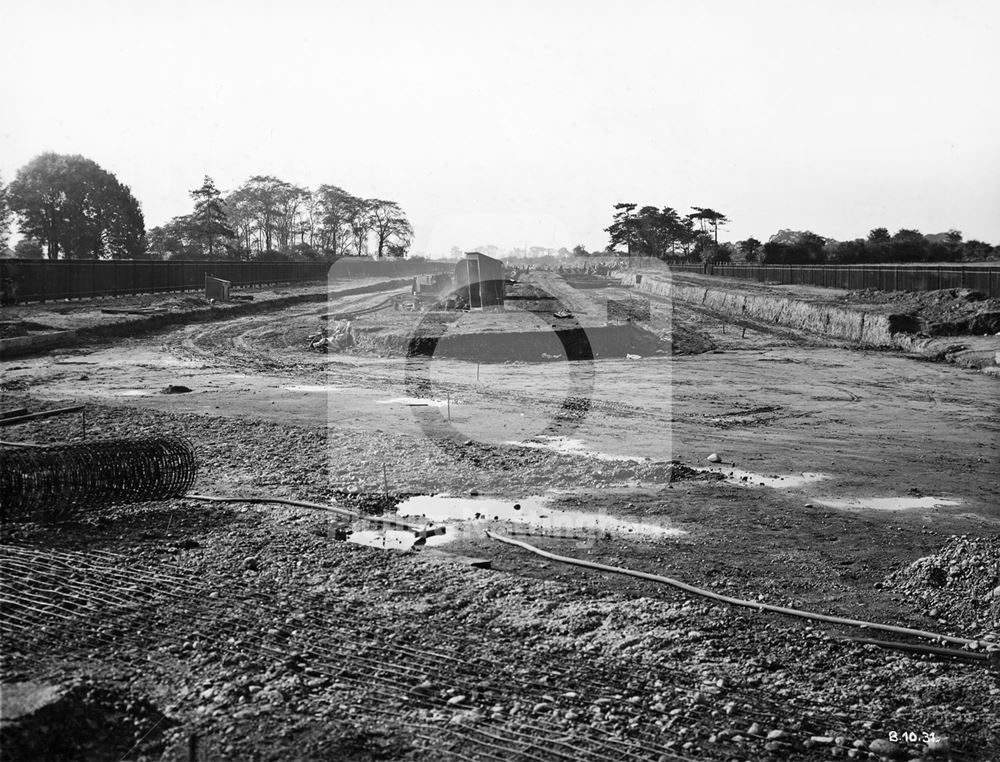 Development of Western Boulevard (ring road), Nottingham, 1931