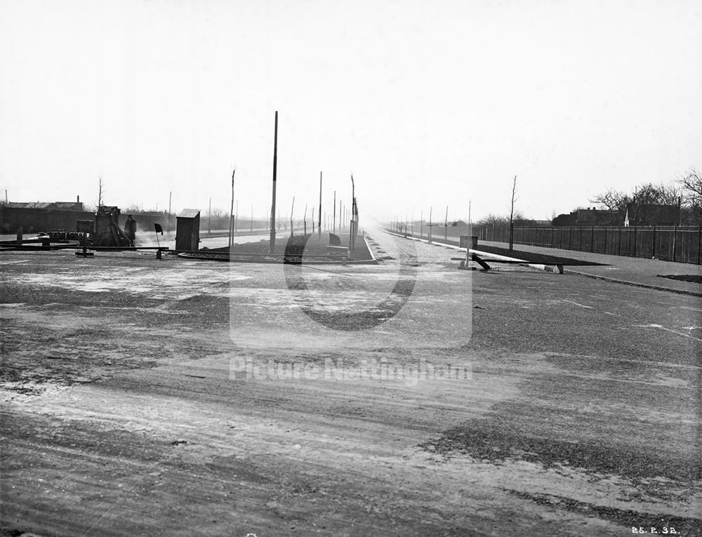 Development of Western Boulevard (ring road), Nottingham, 1932