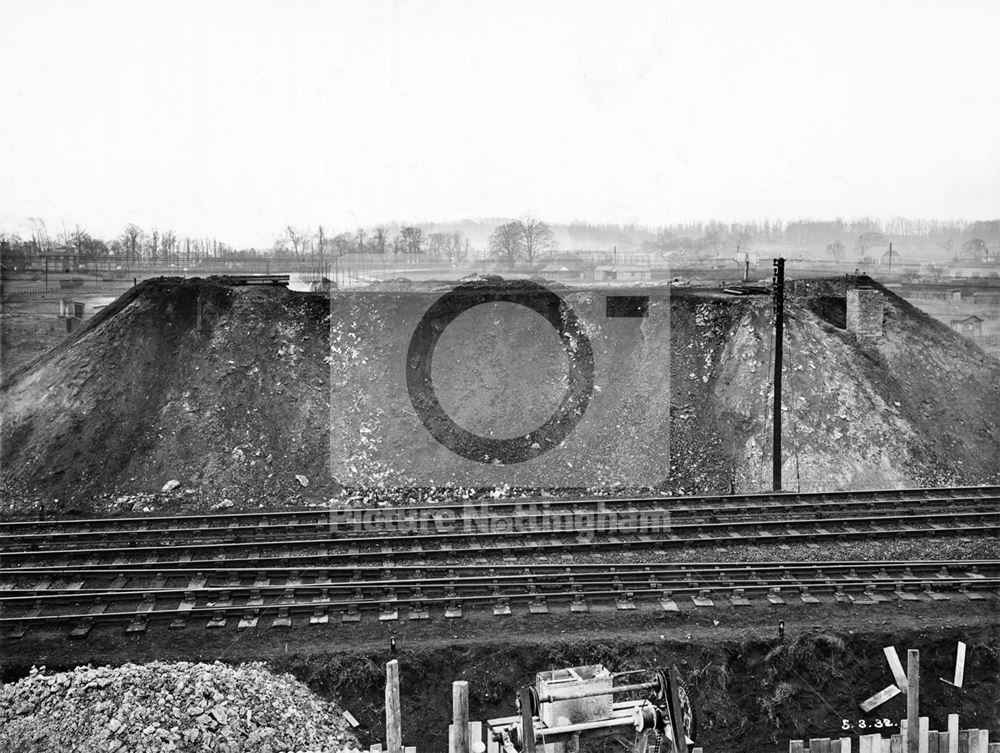 Development of Western Boulevard (ring road), Nottingham, 1932