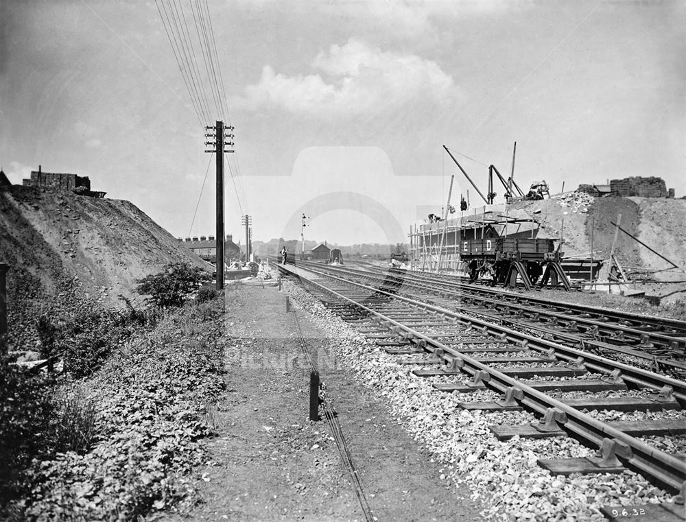 Development of Western Boulevard (ring road), Beechdale, Nottingham, 1932