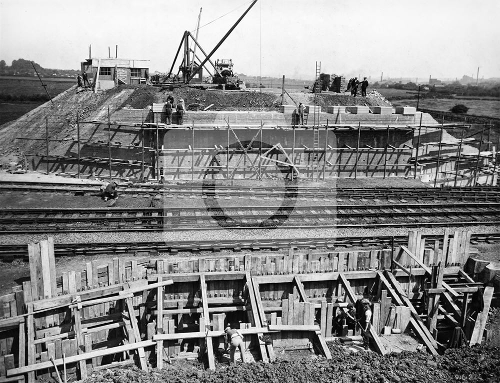 Development of Western Boulevard (ring road), Beechdale, Nottingham, 1932