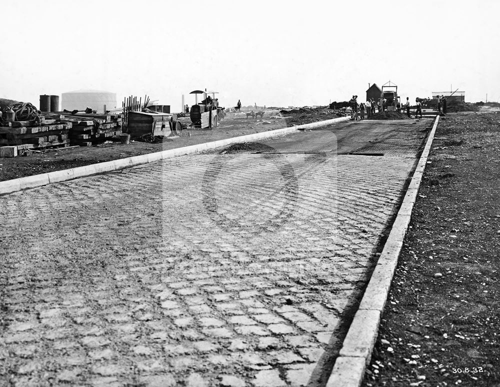 Development of Western Boulevard (ring road), Whitemoor, Nottingham, 1932