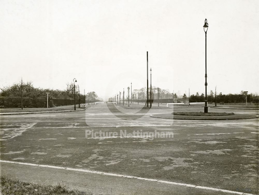 Development of Western Boulevard (ring road), Whitemoor, Nottingham, 1932