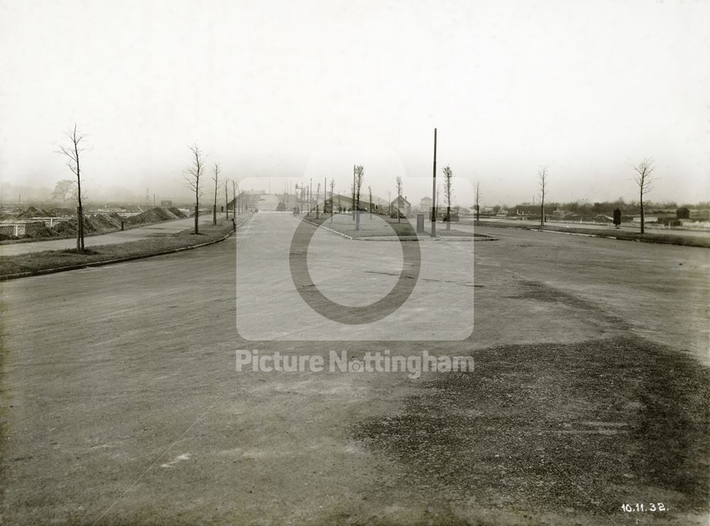 Development of Western Boulevard (ring road), Beechdale, Nottingham, 1932