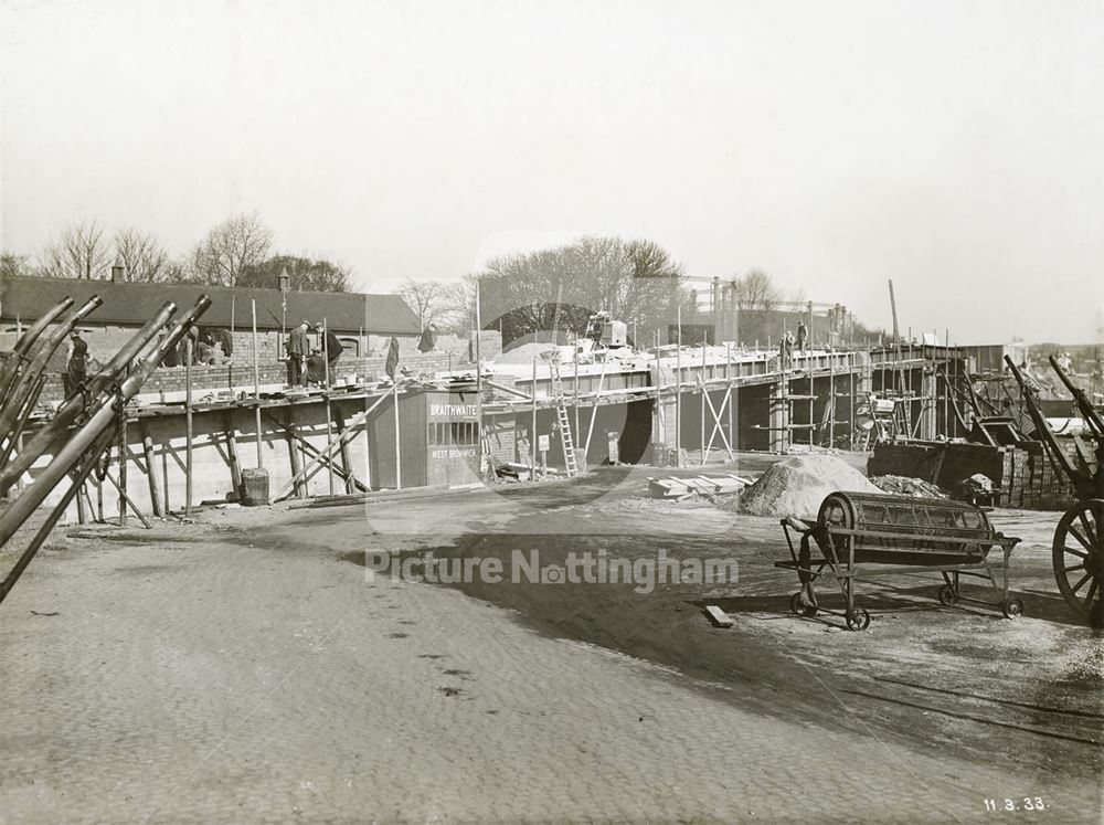 Development of Western Boulevard (ring road), Whitemoor, Nottingham, 1933