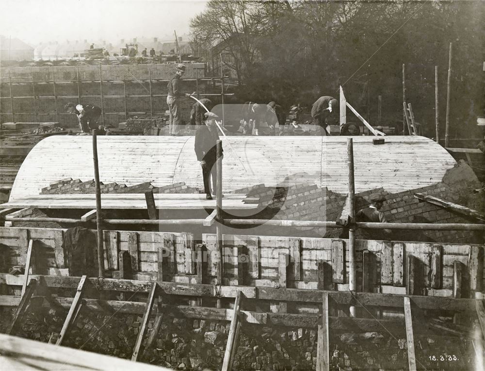 Development of Western Boulevard (ring road), Whitemoor, Nottingham, 1933