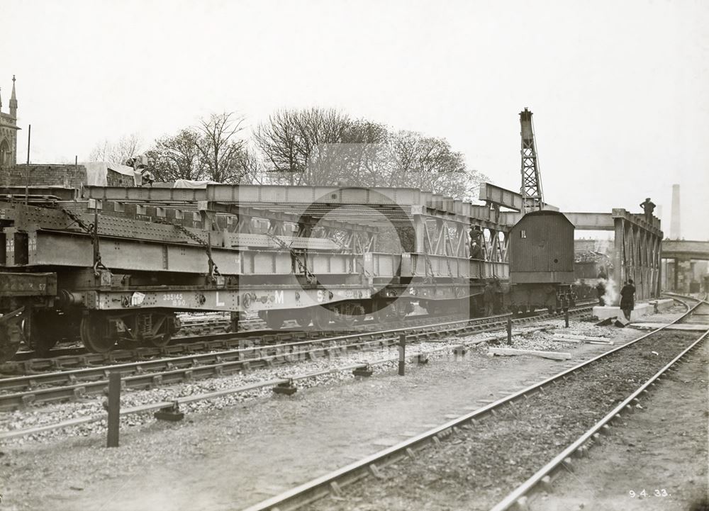 Development of Western Boulevard (ring road), Whitemoor, Nottingham, 1933