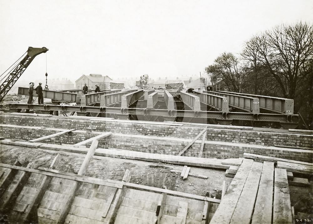 Development of Western Boulevard (ring road), Whitemoor, Nottingham, 1933