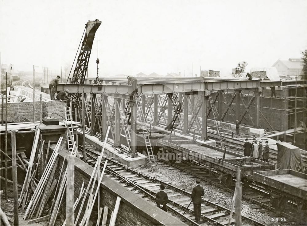 Development of Western Boulevard (ring road), Whitemoor, Nottingham, 1933