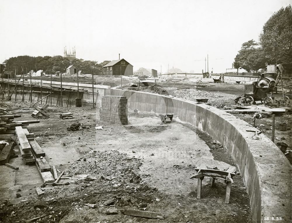 Development of Western Boulevard (ring road), Whitemoor, Nottingham, 1933