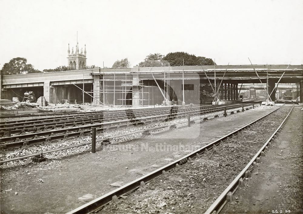 Development of Western Boulevard (ring road), Whitemoor, Nottingham, 1933