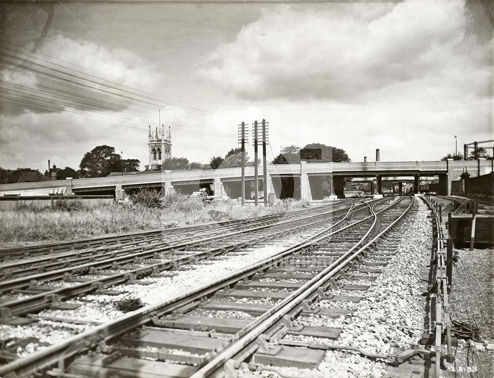 Development of Western Boulevard (ring road), Whitemoor, Nottingham, 1933