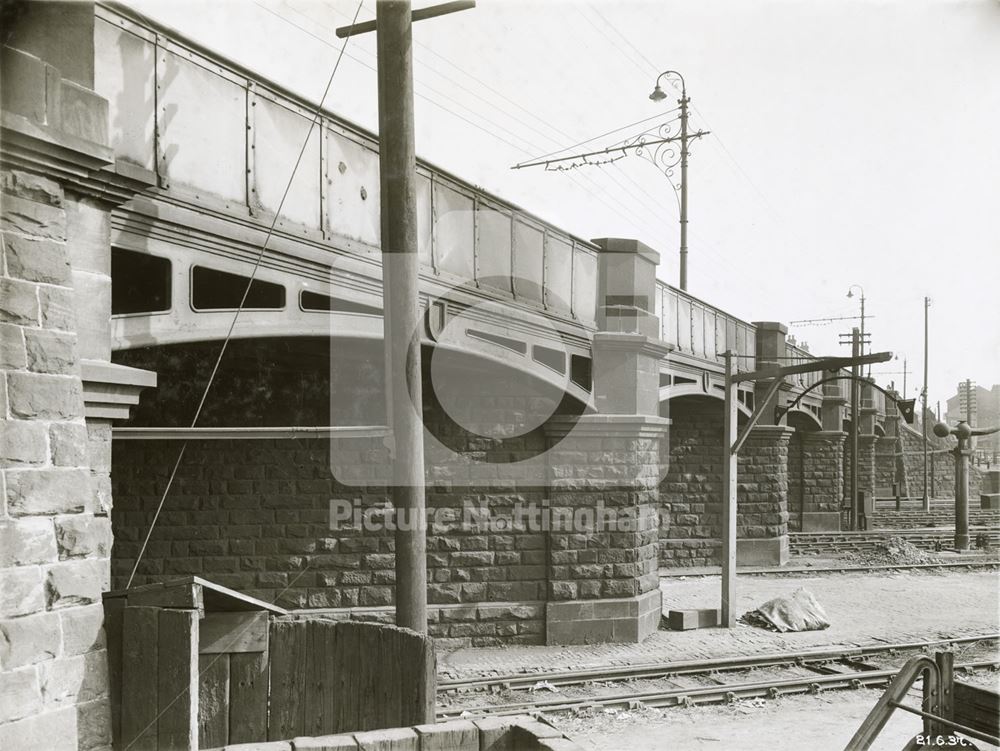 Wilford Road Bridge over LMSR Before Widening, Nottingham, 1937