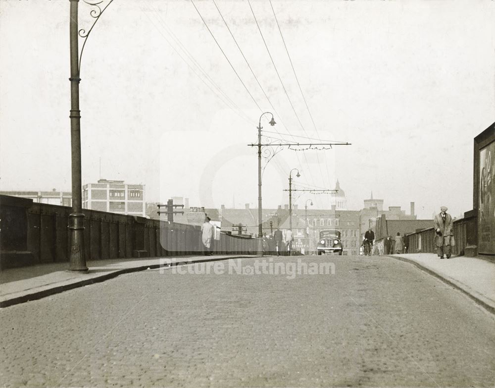 The LMS Railway Bridge Before Widening, Wilford Road, Nottingham, 1939