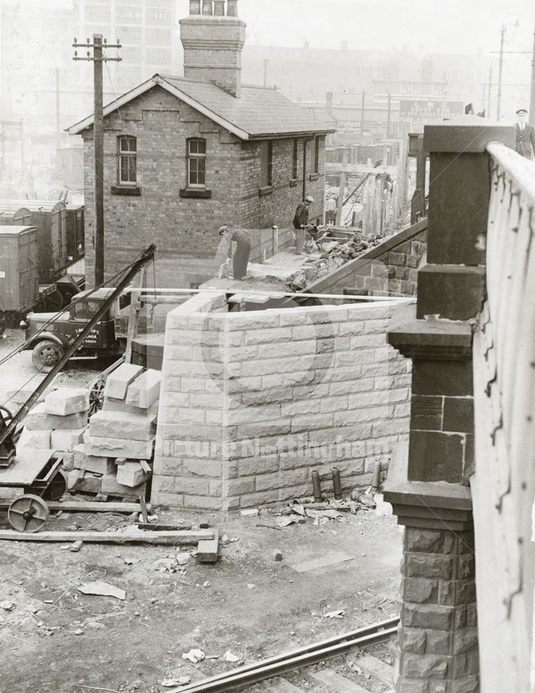 The LMS Railway Bridge Before Widening, Wilford Road, Nottingham, 1939