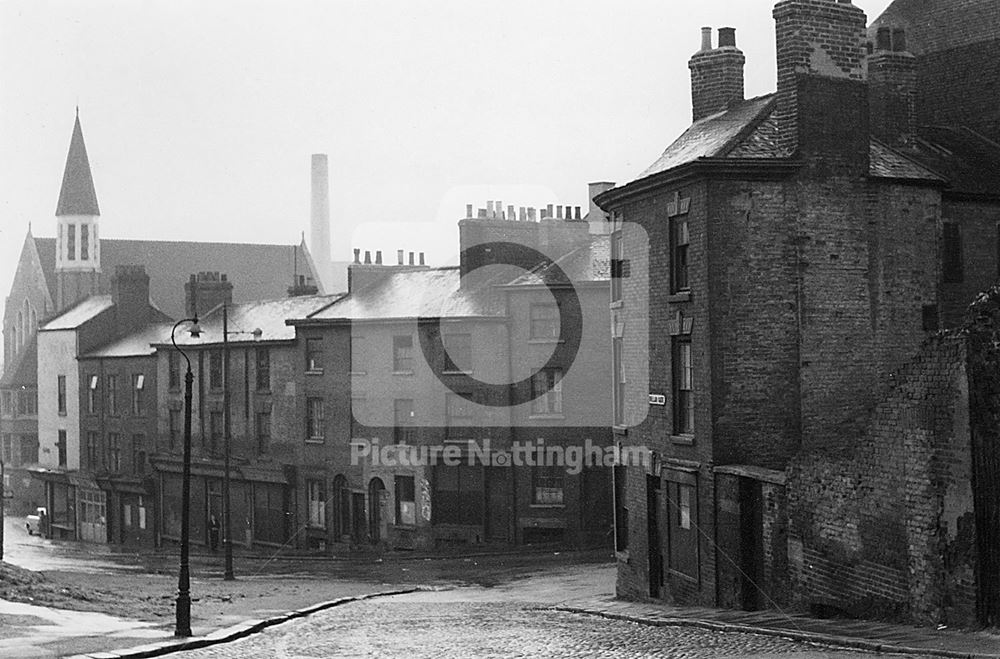 View of Hollowstone, Lace Market, Nottingham, 1964