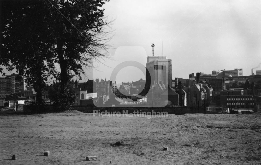 View from North of Shakespeare Street, Nottingham, c 1970s ?