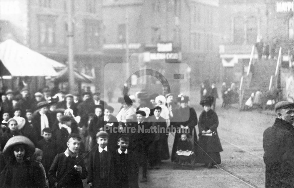 Market Place, Bulwell, c 1890s