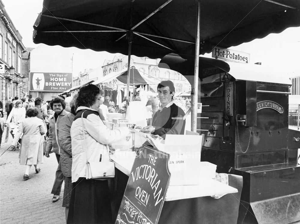 The Victorian Oven, Flea Market, Market Place, Bulwell, 1984