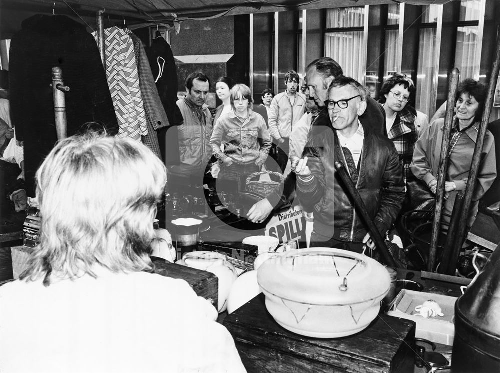 Flea Market, Market Place, Bulwell, 1984