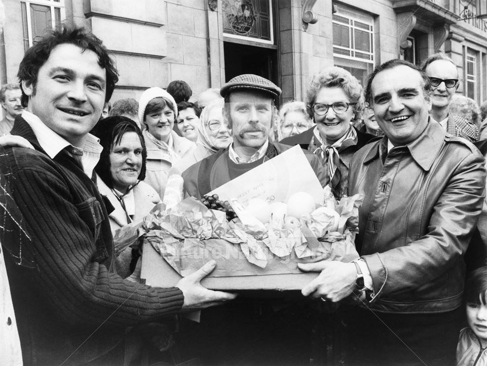 Matt O'Leary and Billy Dainty, Market Place, Bulwell, 1980s