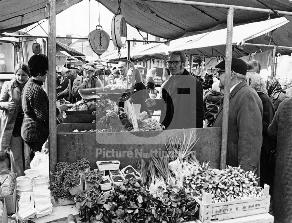 Bulwell Market, Market Place, Bulwell, 1974