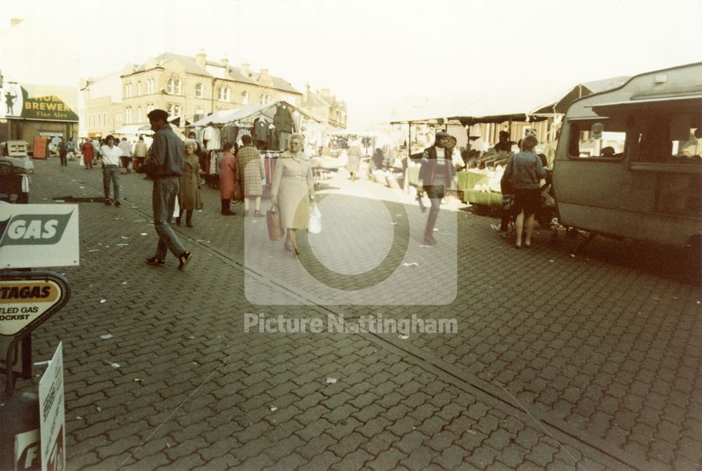 Bulwell Market, Market Place, Bulwell, 1985