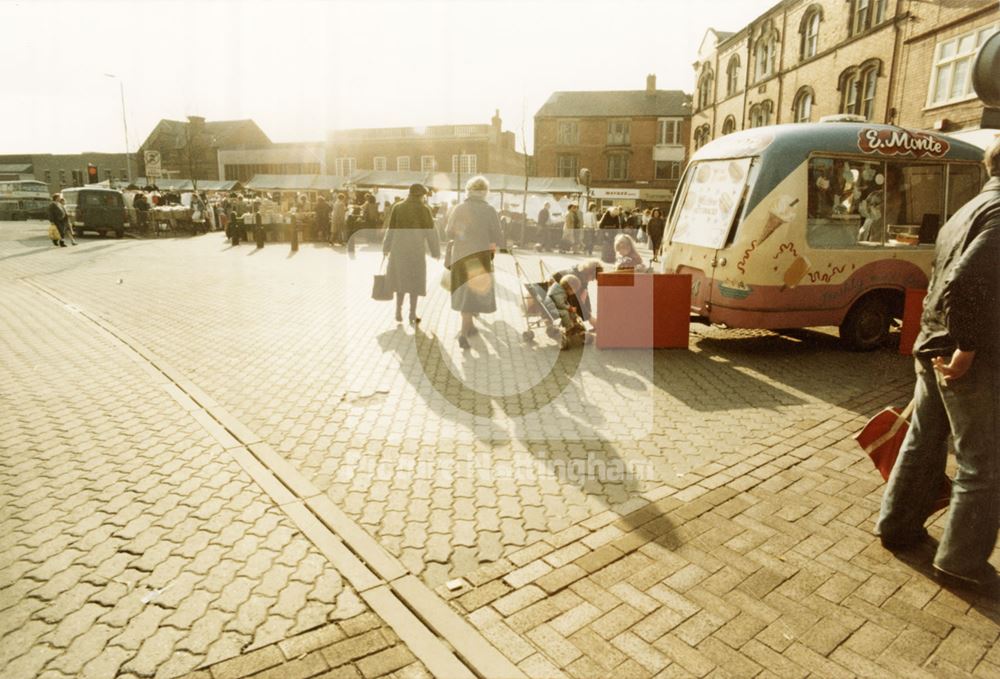 Bulwell Market, Market Place, Bulwell, 1985