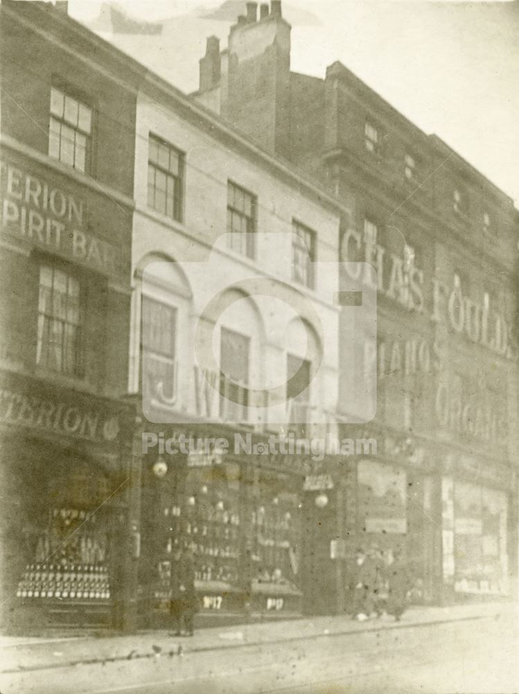 Criterion Vaults Public House and J Willatt Wine Merchant, Chapel Bar, Nottingham, 1926