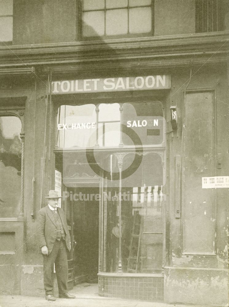 Little Tobacco Saloon, Old Exchance, Market Place, Nottingham, 1926