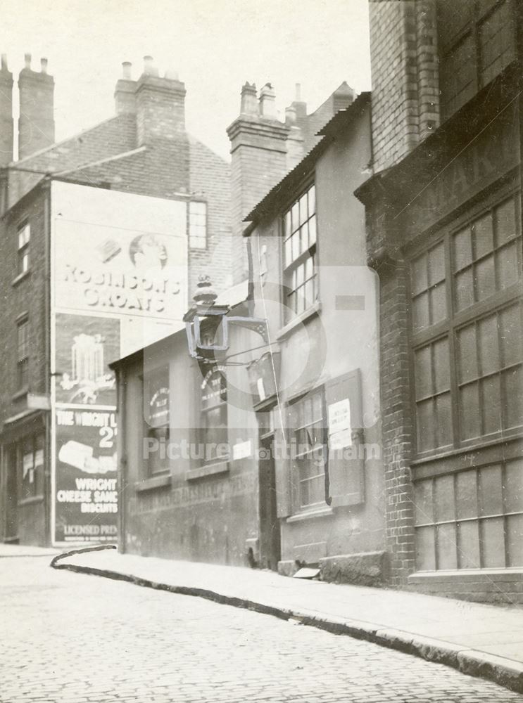 Queen Elizabeth Inn, Bottle Lane, Nottingham, 1926