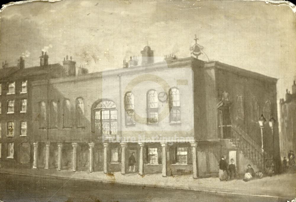 Old Town Hall, Weekday Cross, Nottingham, 1870