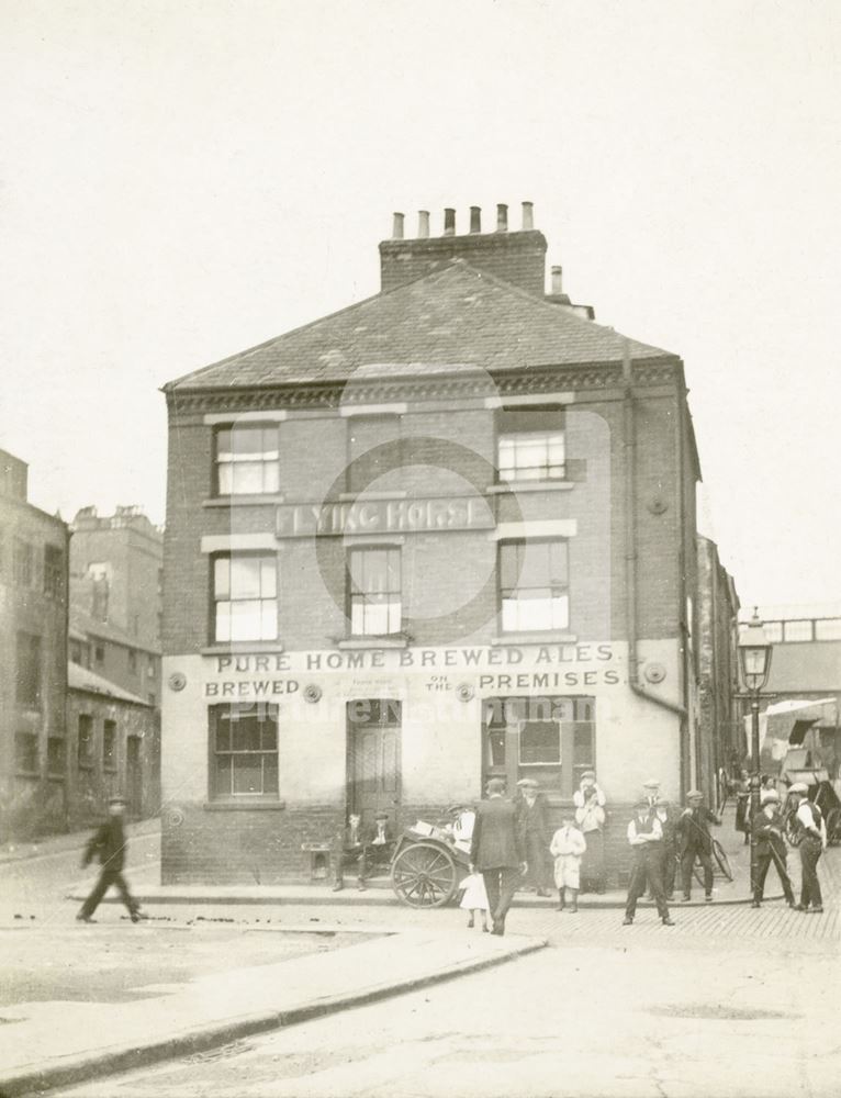 Flying Horse Inn, Colwick Street (now Brook Street), Sneinton, Nottingham, 1926