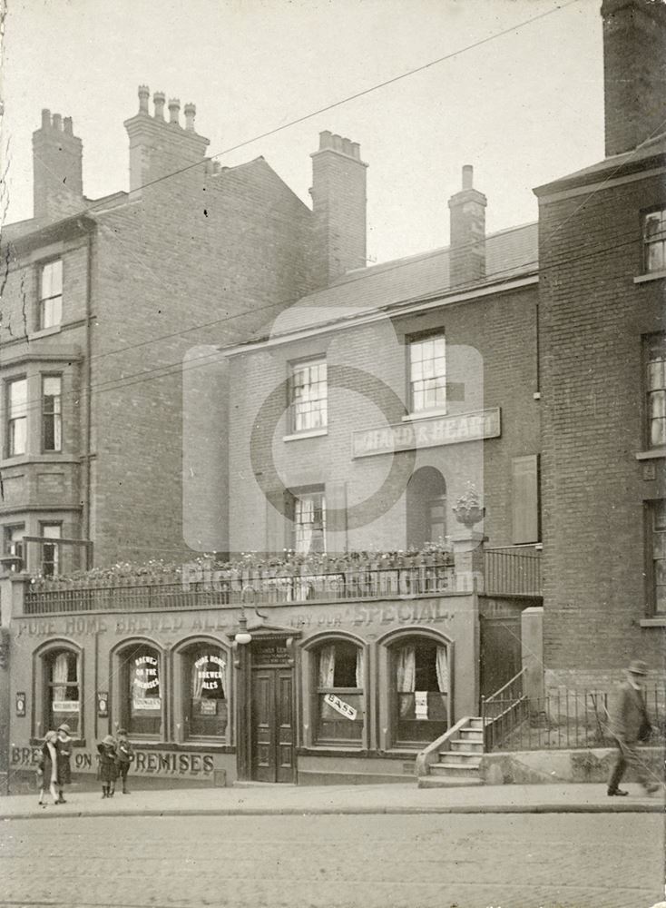 Hand and Heart Inn, Derby Road, Nottingham, 1926