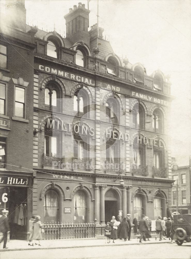 Milton's Head Hotel, Milton Street, Nottingham, 1926