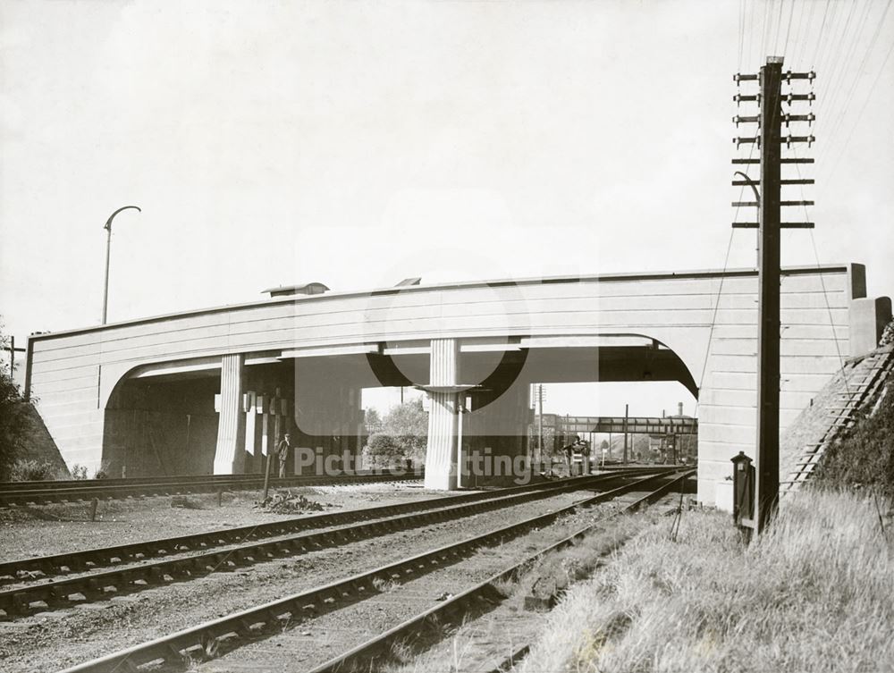 Moor Bridge construction, Bulwell, Nottingham, 1939