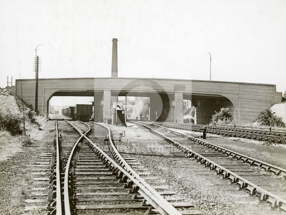 Moor Bridge construction, Bulwell, Nottingham, 1939