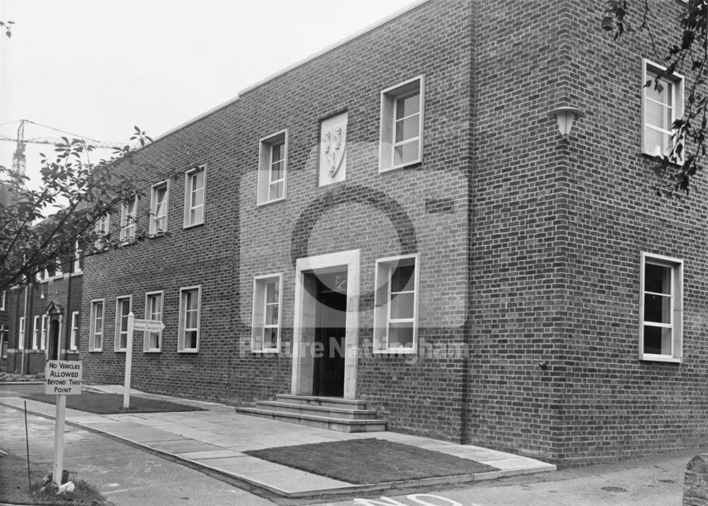 Rock House, Basford RDC (Rural District Council) Offices, Bagnall Road, Basford, Nottingham, c 1968?