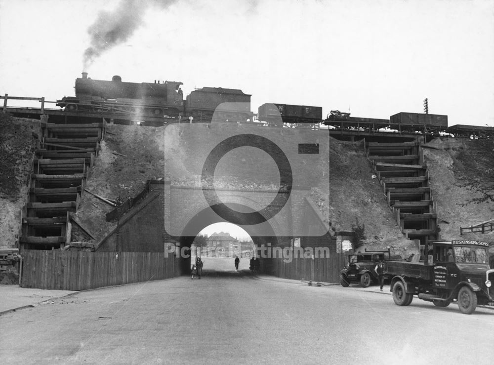 LNER (London and North Eastern Railway) Bridge, Valley Road, Basford, 1936