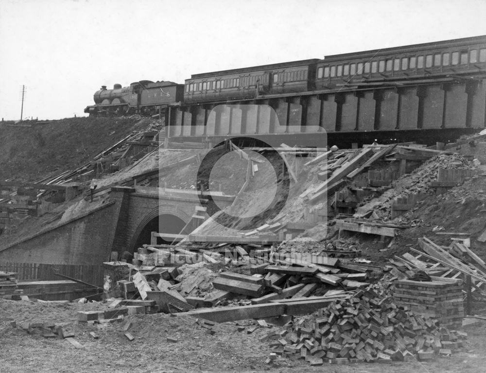 LNER (London and North Eastern Railway) Bridge, Valley Road, Basford, 1936