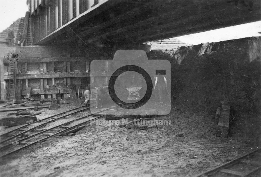 LNER (London and North Eastern Railway) Bridge, Valley Road, Basford, 1936