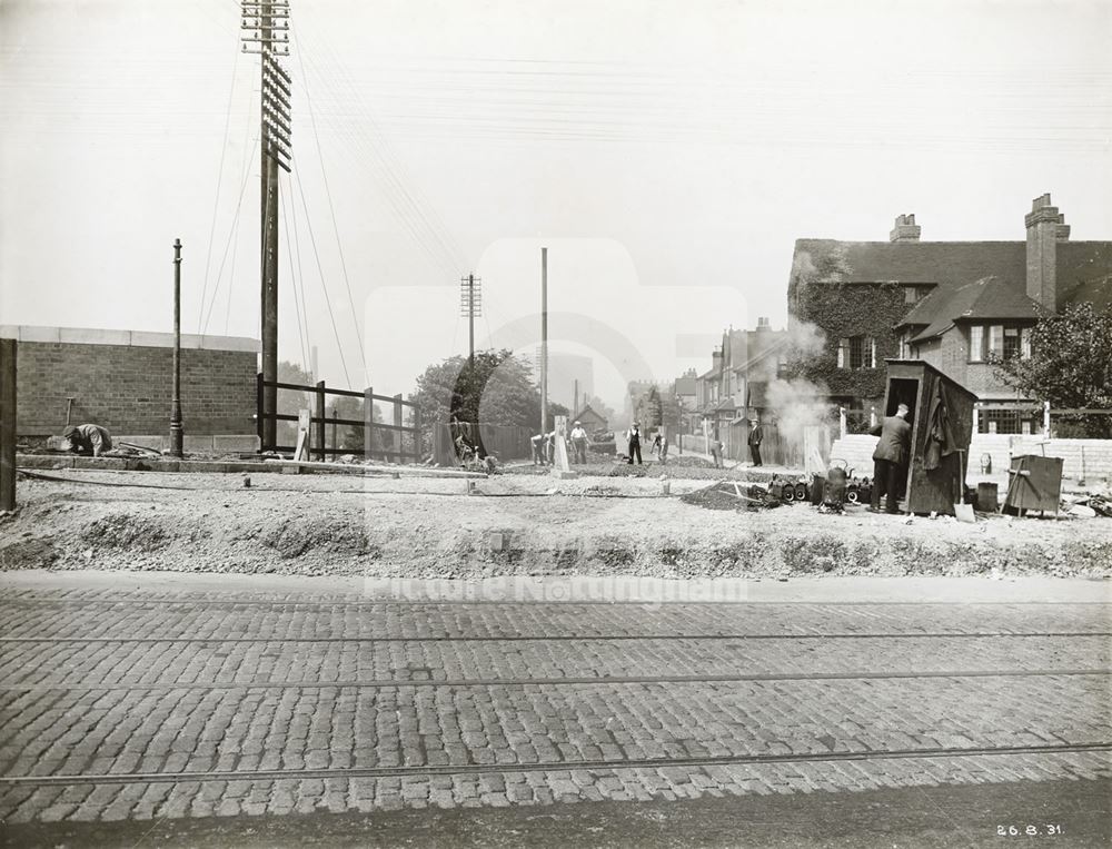 Widening of LMS Railway Bridge, Derby Road, Lenton, Nottingham, 1931