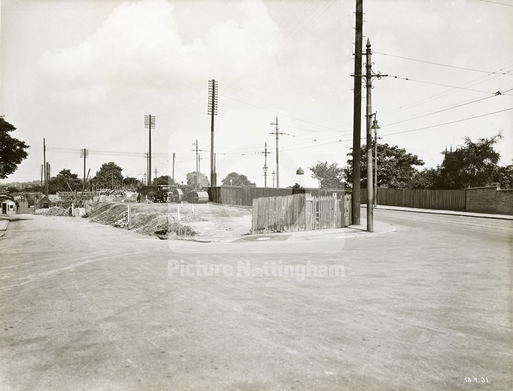 Widening of LMS Railway Bridge, Derby Road, Lenton, Nottingham, 1931