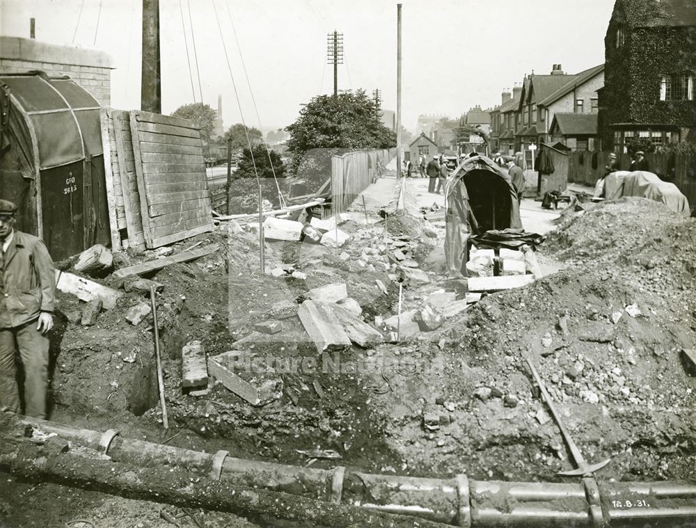 Widening of LMS Railway Bridge, Derby Road, Lenton, Nottingham, 1931